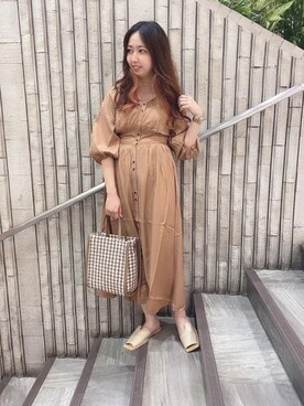 「トレンドファッション」｜「アイテム（ワンピース/ドレス）」を使った、RETROGIRLさん（レディース・159cm）の夏コーディネート