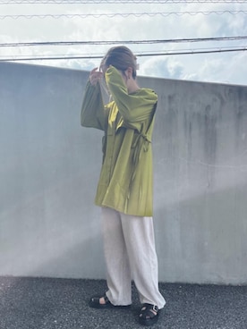 「トレンドファッション」｜「アイテム（サンダル）」を使った、RETROGIRLさん（レディース・158cm）の秋コーディネート