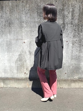 「トレンドファッション」｜「アイテム（スラックス）」を使った、RETROGIRLさん（レディース・157cm）の秋コーディネート