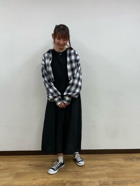 「トレンドファッション」｜「アイテム（ワンピース/ドレス）」を使った、RETROGIRLさん（レディース・163cm）の秋コーディネート