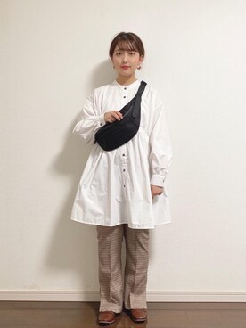 「休日こーで」｜RETROGIRLさん（レディース・156cm）の秋コーディネート