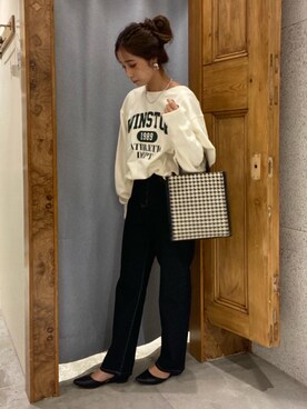 「トレンドファッション」｜「アイテム（スウェット）」を使った、RETROGIRLさん（レディース・161cm）の秋コーディネート