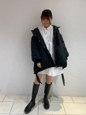 「RETRO GIRL（レトロガール）のアイテム（その他アウター）」を使った、RETROGIRLさん（レディース・163cm）の秋コーディネート