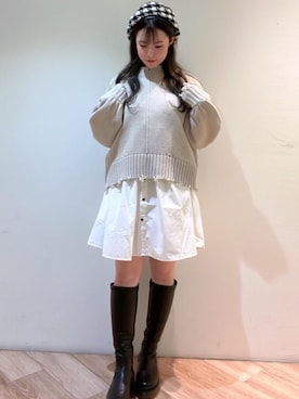「休日こーで」｜RETROGIRLさん（レディース・156cm）の秋コーディネート