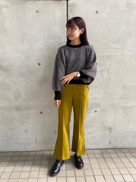 「ems excite（エムズエキサイト）のアイテム」を使った、RETROGIRLさん（レディース・163cm）の秋コーディネート
