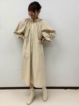 「トレンドファッション」｜「アイテム（ワンピース/ドレス）」を使った、RETROGIRLさん（レディース・163cm）の秋コーディネート