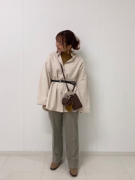 「トレンドファッション」｜「アイテム（スラックス）」を使った、RETROGIRLさん（レディース・150cm）の秋コーディネート