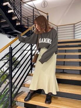 「トレンドファッション」｜「アイテム（その他シューズ）」を使った、RETROGIRLさん（レディース・150cm）の秋コーディネート