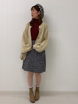 「休日こーで」｜RETROGIRLさん（レディース・159cm）の秋コーディネート