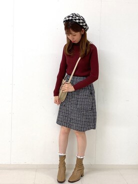 「休日こーで」｜RETROGIRLさん（レディース・159cm）の秋コーディネート