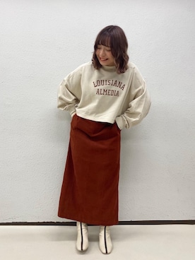 「トレンドファッション」｜「アイテム（スウェット）」を使った、RETROGIRLさん（レディース・150cm）の秋コーディネート