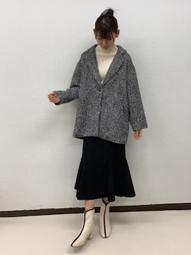 「RETRO GIRL（レトロガール）のアイテム（その他アウター）」を使った、RETROGIRLさん（レディース・163cm）の秋コーディネート