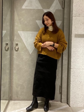 「RETRO GIRL（レトロガール）のアイテム（トップス）」を使った、RETROGIRLさん（レディース・161cm）の秋コーディネート