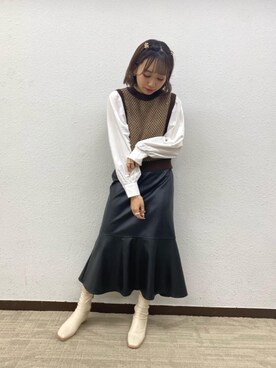 「レトロガール」｜RETROGIRLさん（レディース・157cm）の秋コーディネート