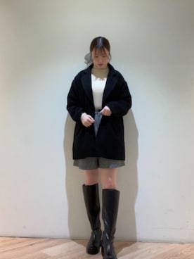 「RETRO GIRL（レトロガール）のアイテム（その他アウター）」を使った、RETROGIRLさん（レディース・156cm）の秋コーディネート