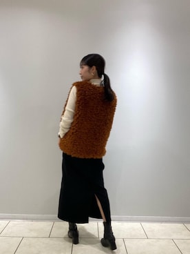 「RETRO GIRL（レトロガール）のアイテム（ニット/セーター）」を使った、RETROGIRLさん（レディース・161cm）の秋コーディネート