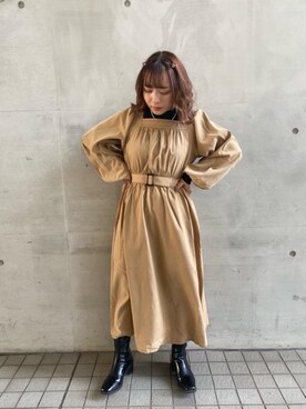 「トレンドファッション」｜「アイテム（ワンピース/ドレス）」を使った、RETROGIRLさん（レディース・150cm）の秋コーディネート