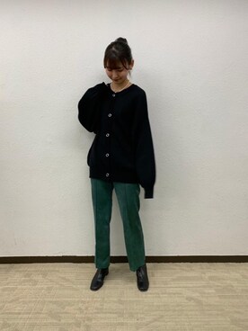「トレンドファッション」｜「アイテム（スラックス）」を使った、RETROGIRLさん（レディース・163cm）の秋コーディネート