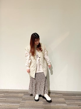 「休日こーで」｜RETROGIRLさん（レディース・152cm）の冬コーディネート