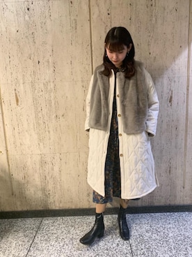 「RETRO GIRL（レトロガール）のアイテム（その他アウター）」を使った、RETROGIRLさん（レディース・163cm）の冬コーディネート