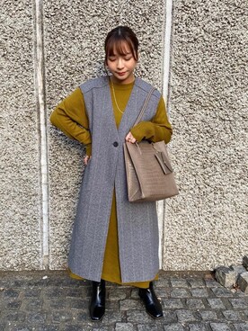 「トレンドファッション」｜「アイテム（ワンピース/ドレス）」を使った、RETROGIRLさん（レディース・150cm）の冬コーディネート