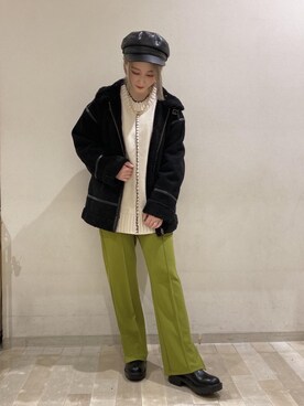 「RETRO GIRL（レトロガール）のアイテム（その他アウター）」を使った、RETROGIRLさん（レディース・157cm）の冬コーディネート