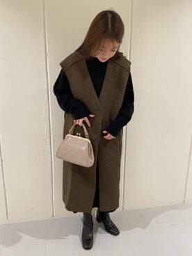 「トレンドファッション」｜「アイテム（ワンピース/ドレス）」を使った、RETROGIRLさん（レディース・155cm）の冬コーディネート