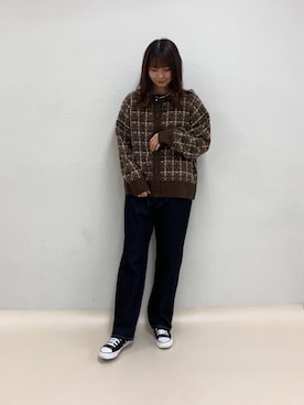 「トレンドファッション」｜「アイテム（スニーカー）」を使った、RETROGIRLさん（レディース・163cm）の冬コーディネート