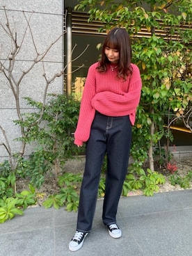 「トレンドファッション」｜「アイテム（スニーカー）」を使った、RETROGIRLさん（レディース・163cm）の冬コーディネート