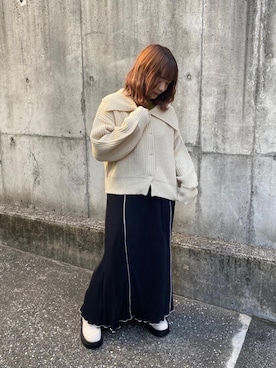 「RETRO GIRL（レトロガール）のアイテム（カーディガン/ボレロ）」を使った、RETROGIRLさん（レディース・150cm）の冬コーディネート
