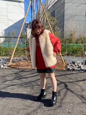 「トレンドファッション」｜「アイテム（スウェット）」を使った、RETROGIRLさん（レディース・150cm）の冬コーディネート