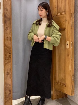 「RETRO GIRL（レトロガール）のアイテム（トップス）」を使った、RETROGIRLさん（レディース・161cm）の冬コーディネート