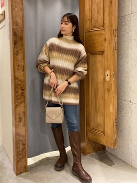 「RETRO GIRL（レトロガール）のアイテム（トップス）」を使った、RETROGIRLさん（レディース・161cm）の冬コーディネート