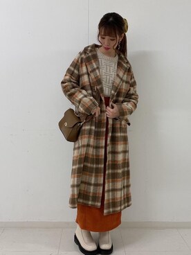「RETRO GIRL（レトロガール）のアイテム（ジャケット/アウター）」を使った、RETROGIRLさん（レディース・159cm）の冬コーディネート
