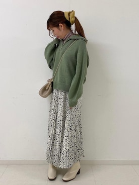 「トレンドファッション」｜「アイテム（ハンドバッグ）」を使った、RETROGIRLさん（レディース・159cm）の冬コーディネート