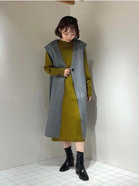 「トレンドファッション」｜「アイテム（ワンピース/ドレス）」を使った、RETROGIRLさん（レディース・157cm）の冬コーディネート
