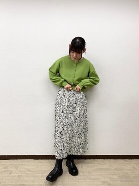 「トレンドファッション」｜「アイテム（ブーツ）」を使った、RETROGIRLさん（レディース・163cm）の冬コーディネート