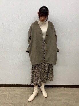 「RETRO GIRL（レトロガール）のアイテム（ジャケット/アウター）」を使った、RETROGIRLさん（レディース・163cm）の冬コーディネート