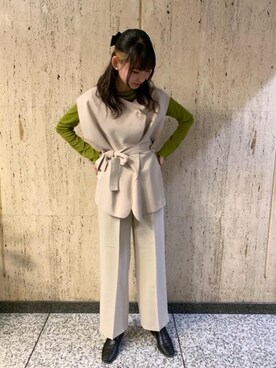 「トレンドファッション」｜「アイテム（ブーツ）」を使った、RETROGIRLさん（レディース・165cm）の冬コーディネート