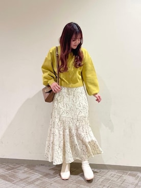 「トレンドファッション」｜「アイテム（ブーツ）」を使った、RETROGIRLさん（レディース・152cm）の冬コーディネート