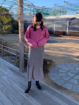 「トレンドファッション」｜「アイテム（ブーツ）」を使った、RETROGIRLさん（レディース・165cm）の冬コーディネート