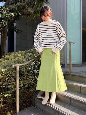 「トレンドファッション」｜「アイテム（ブーツ）」を使った、RETROGIRLさん（レディース・165cm）の冬コーディネート