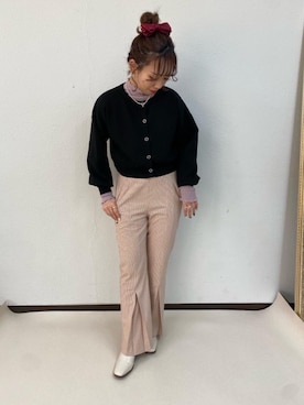 「トレンドファッション」｜「アイテム（ブーツ）」を使った、RETROGIRLさん（レディース・157cm）の春コーディネート