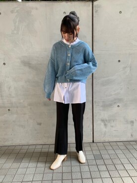 「トレンドファッション」｜「アイテム（ブーツ）」を使った、RETROGIRLさん（レディース・165cm）の春コーディネート