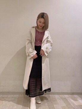 「RETRO GIRL（レトロガール）のアイテム（ジャケット/アウター）」を使った、RETROGIRLさん（レディース・157cm）の春コーディネート
