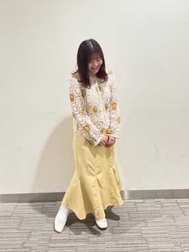 「トレンドファッション」｜「アイテム（スカート）」を使った、RETROGIRLさん（レディース・152cm）の春コーディネート