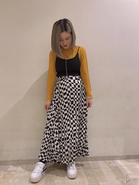 「トレンドファッション」｜「アイテム（キャミソール）」を使った、RETROGIRLさん（レディース・157cm）の春コーディネート