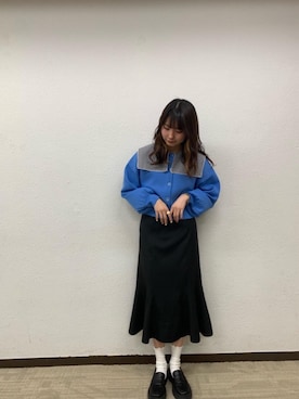 「トレンドファッション」｜「アイテム（スカート）」を使った、RETROGIRLさん（レディース・165cm）の春コーディネート