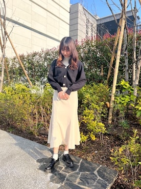 「トレンドファッション」｜「アイテム（スカート）」を使った、RETROGIRLさん（レディース・165cm）の春コーディネート