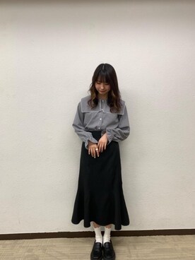 「トレンドファッション」｜「アイテム（スカート）」を使った、RETROGIRLさん（レディース・165cm）の春コーディネート